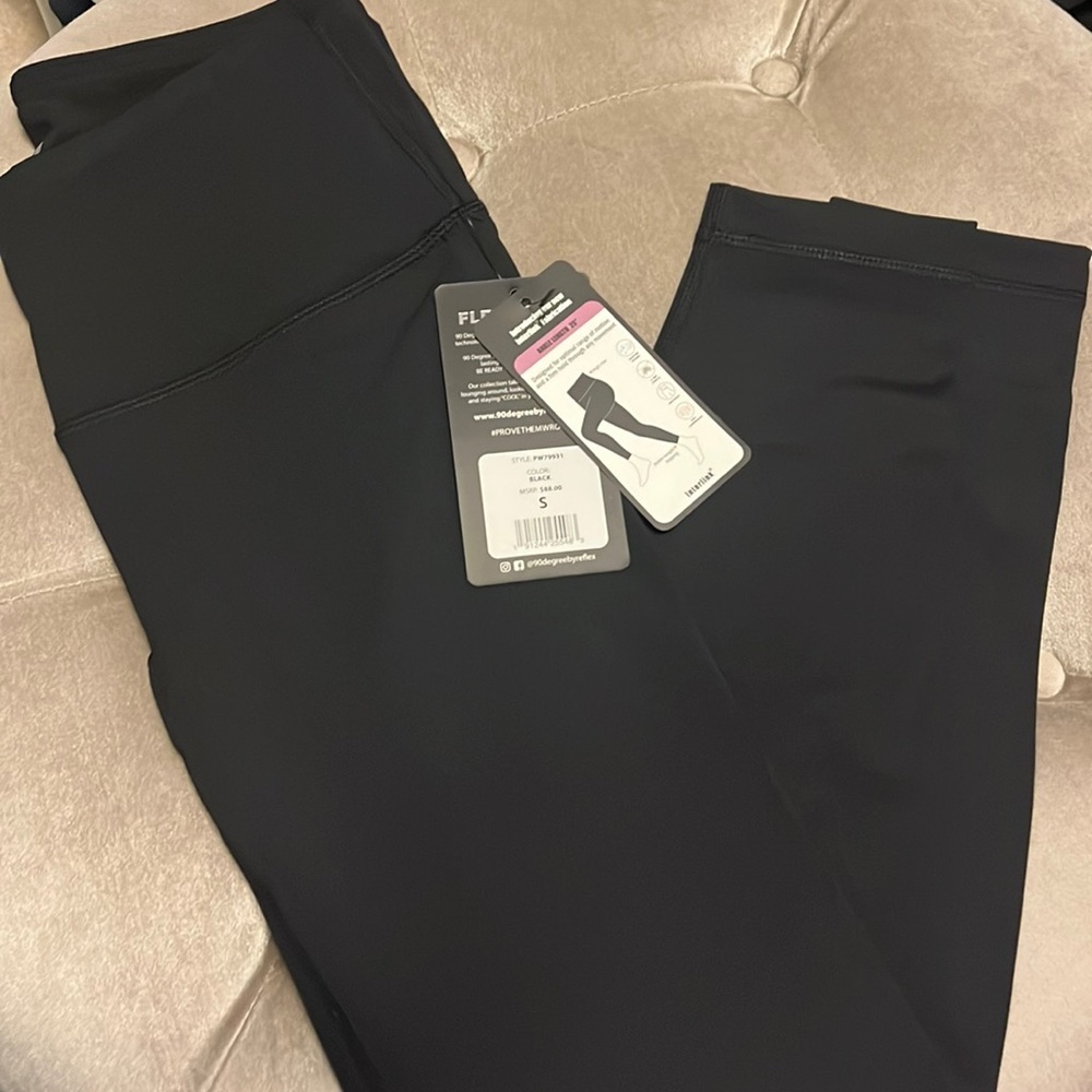 90° by reflex ankle leggings, black colored, small, new